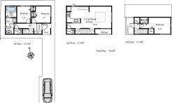 L型キッチンのゆとりある16帖のLDK。南バルコニー2ヶ所で毎日のお洗濯もラクラクです。