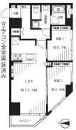 使い勝手の良い2LDKのお部屋です。