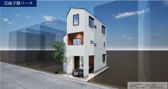 建築参考プランに基づいた完成予想図です。
