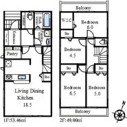 パントリーやウォークインクローゼット等、収納豊富な4LDKです。